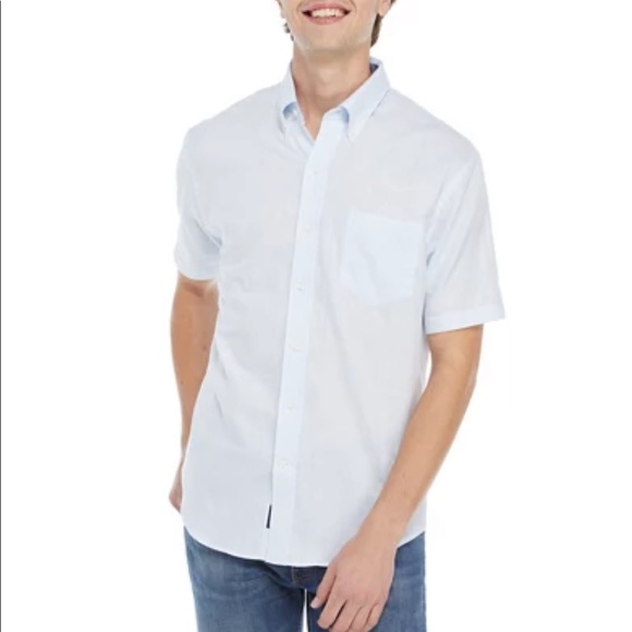 Mens Crown & Ivy short sleeve button down shirt - Picture 6 of 6